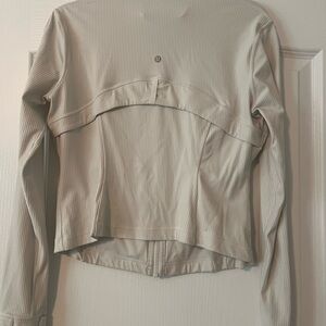 Lululemon Cropped Define Ribbed Cream Color Size 12